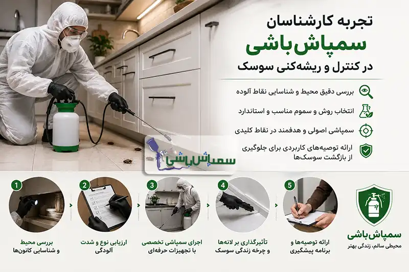 تجربه کارشناسان سمپاش‌باشی در کنترل و ریشه‌کنی سوسک