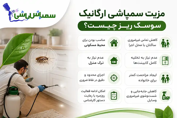 مزیت سمپاشی ارگانیک سوسک ریز چیست؟
