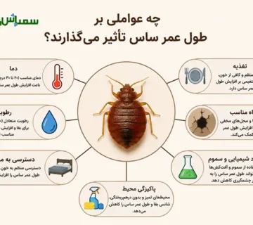 چه عواملی بر طول عمر ساس تأثیر می گذارند؟