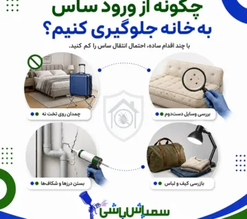 چگونه از ورود ساس به خانه جلوگیری کنیم؟