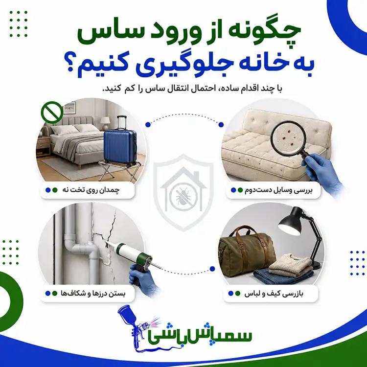 چگونه از ورود ساس به خانه جلوگیری کنیم؟